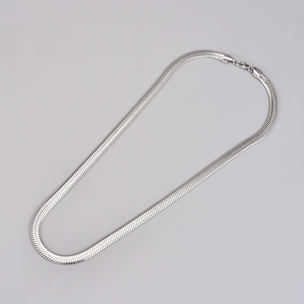 Snake Bones Chain Clavicle Unisex Necklace American Gold Luxury Titanium Fashion Brand
